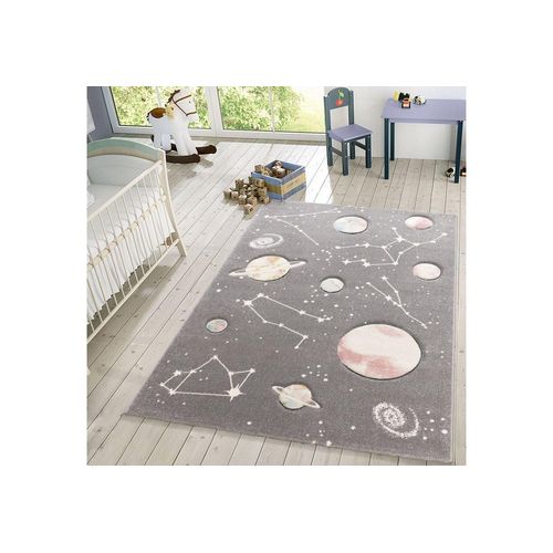 Kinderteppich Kinderteppich Spielteppich Mit Planeten Und Sternen