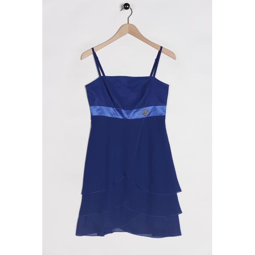 weise Damen Kleid, blau, Gr. 42