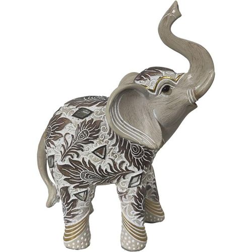 Signes Grimalt - Elefant Afrikaner und Elefanten Graue Elefantenfigur - 18x13x7cm - Gris
