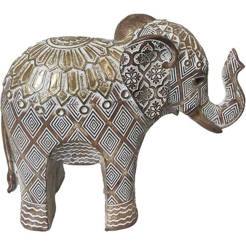 Signes Grimalt - Elefant Afrikaner und Elefanten Graue Elefantenfigur - 17x21x8cm - Gris