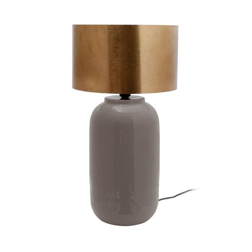 Tischlampe Art Deco 725 Grau / Gold