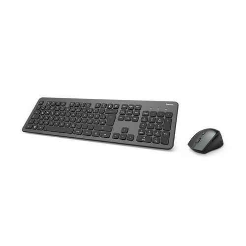 Hama Funktastatur-/Maus-Set "KMW-700" Tastatur/Maus-Set Tastatur- und Maus-Set, schwarz