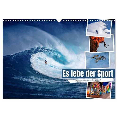 Es lebe der Sport - Momentaufnahmen by VogtArt (Wandkalender 2025 DIN A3 quer), CALVENDO Monatskalender
