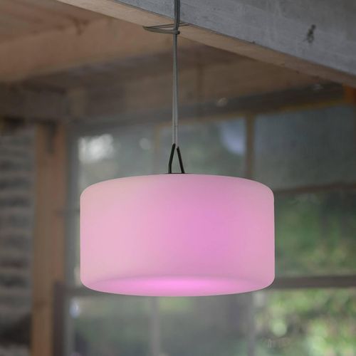 LED-Pendelleuchte Holly, akkubetrieben IP44, Ø30cm