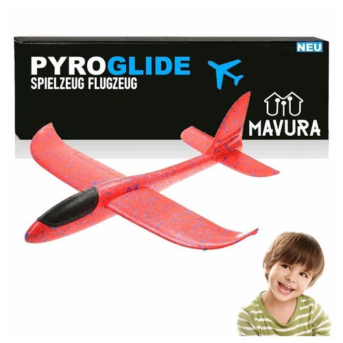 MAVURA Spielzeug-Segelflieger PYROGLIDE Styroporflieger Wurfgleiter Gleitflieger XL Styropor
