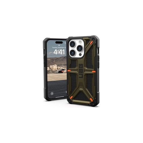 UAG Monarch Kevlar Series Rugged Case for iPhone 15 Pro [6.1-in] - Monarch Kevlar Element Green
