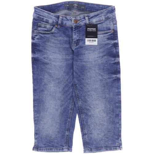 QS by s.Oliver Damen Shorts, blau, Gr. 26