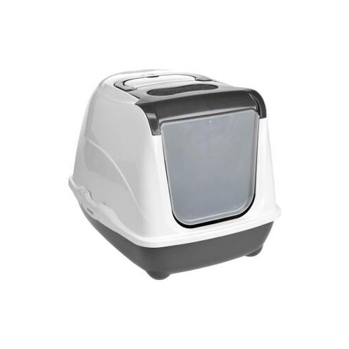 AniOne Katzentoilette Flip Cat S dunkelgrau