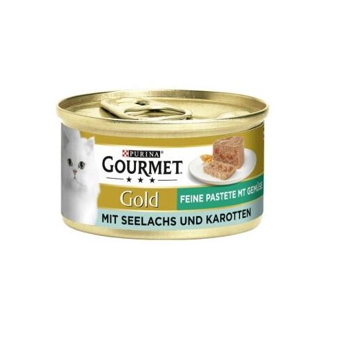 GOURMET Gold Feine Pastete 12x85g Seelachs & Karotten