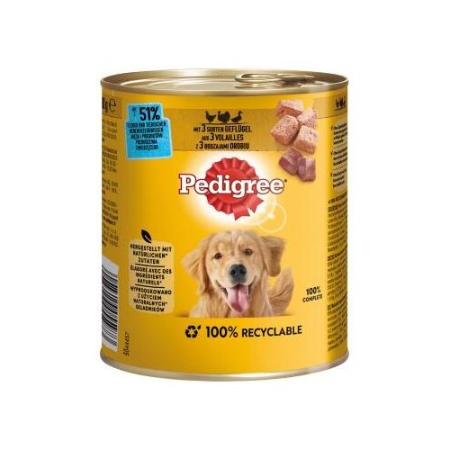 Pedigree Classic 12x800g 3 Sorten Geflügel