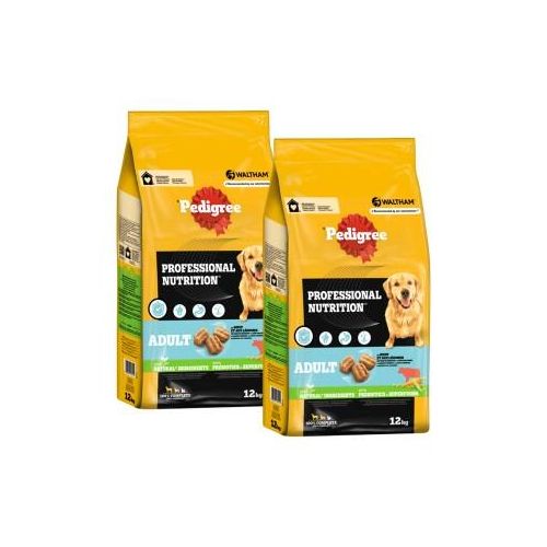 Pedigree Professional Nutrition Adult Rind & Gemüse 2x12 kg