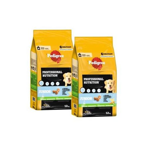 Pedigree Professional Nutrition Junior mit Geflügel und Gemüse 2x12 kg