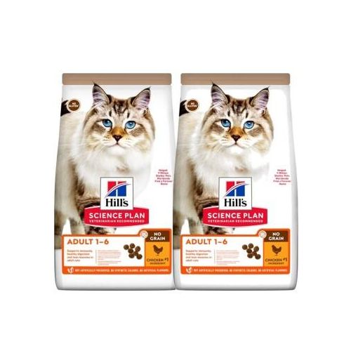 Hill's Science Plan No Grain Adult mit Huhn ohne Getreide 2x1,5 kg