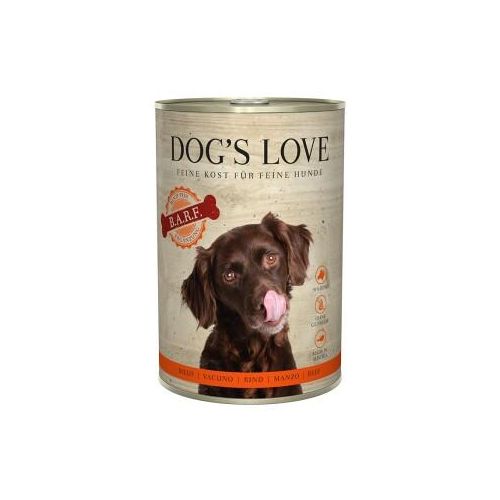 DOG'S LOVE Adult Fleisch Pur B.A.R.F. 6x400g Rind