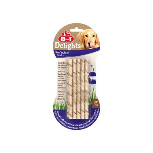 8in1 Delights Twisted Sticks Rind 10 Stück