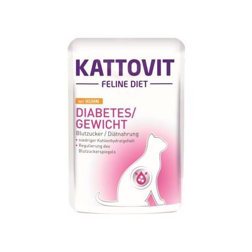 KATTOVIT Feline Diet Diabetes 24x85g Huhn
