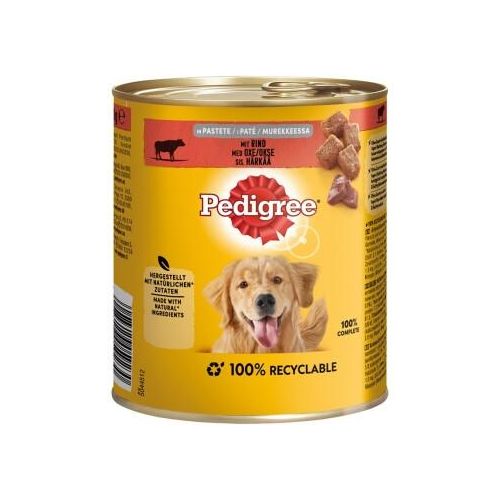 Pedigree Dose mit Rind in Pastete 12x800g