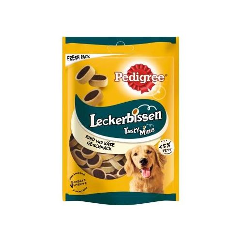 Pedigree Leckerbissen Tasty Minis Käse & Rind 6x140 g