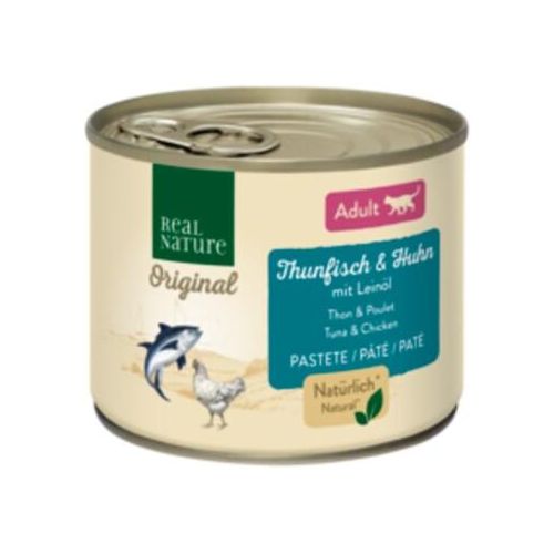 REAL NATURE Adult Thunfisch & Huhn mit Leinöl 12x200 g