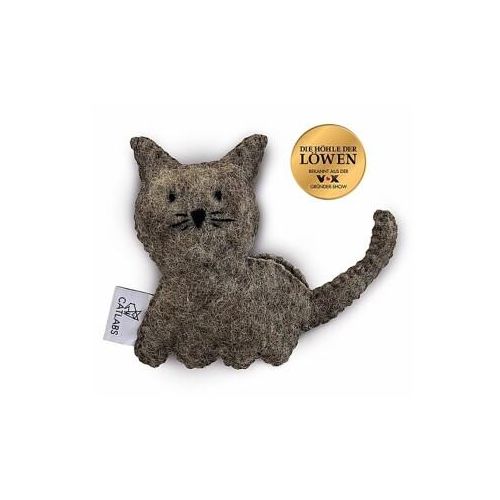 Catlabs Katzenspielzeug braune Katze mit Katzenminze