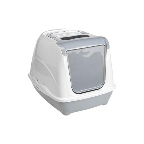 AniOne Katzentoilette Flip Cat S hellgrau