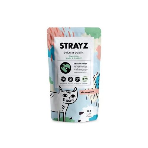 STRAYZ BIO 14x85g Lachs & Broccoli