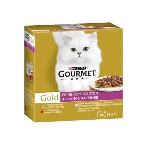 GOURMET Gold Feine Komposition Mix 8 x 85 g