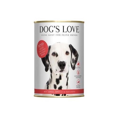 DOG'S LOVE Junior mit Rind und Karotten 6x400 g