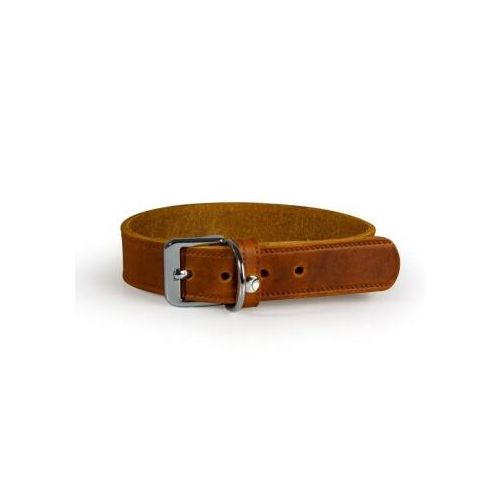 Das Lederband Halsband Weinheim maroon 47 cm, 2,5 cm