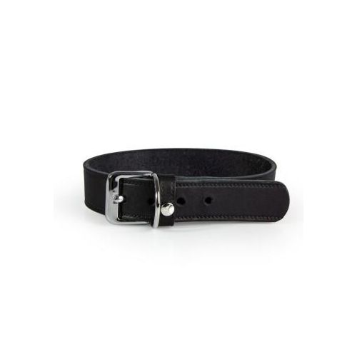 Das Lederband Halsband Weinheim schwarz 37 cm, 1,8 cm