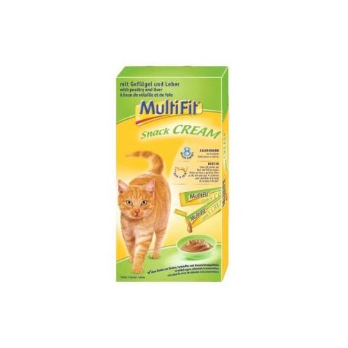 MultiFit Snack Cream 11x7x15g Geflügel, Leber & Biotin