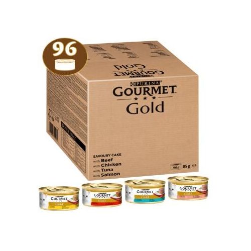 GOURMET Gold Raffiniertes Ragout Katzennassfutter Sorten-Mix 96x85g