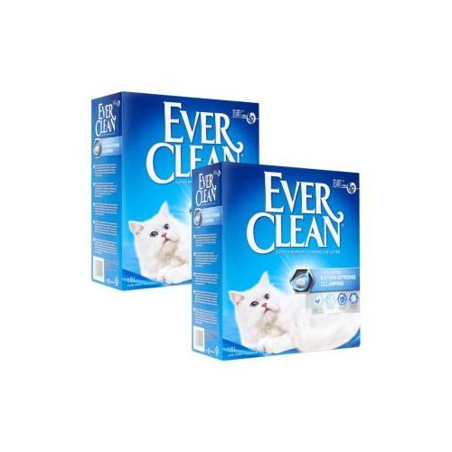 Ever Clean Extra Strong Clumping Katzenstreu, ohne Duft 2x10 l