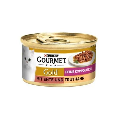 GOURMET Gold Feine Komposition 12x85g Ente & Truthahn