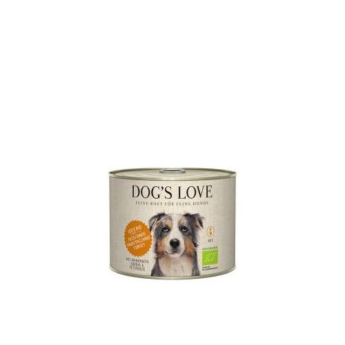 DOG'S LOVE BIO 6x200g Pute mit Amaranth & Kürbis