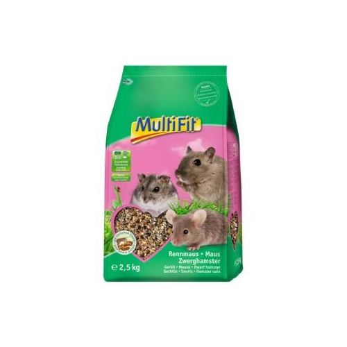 MultiFit Nagerfutter für Maus, Rennmaus und Zwerghamster 2.5 kg