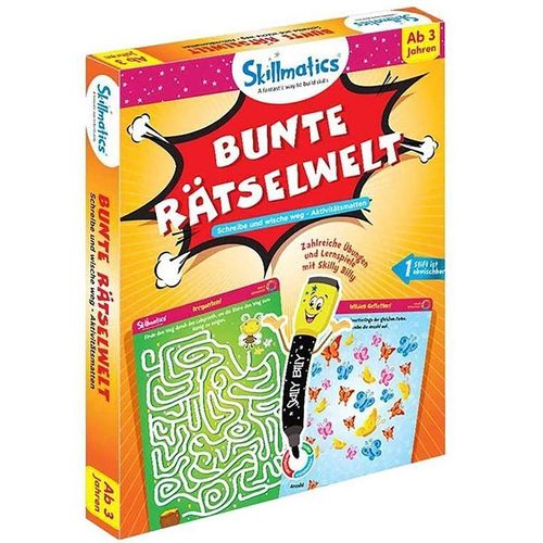 Write and Wipe Kit - Bunte Rätselwelt, Pappband
