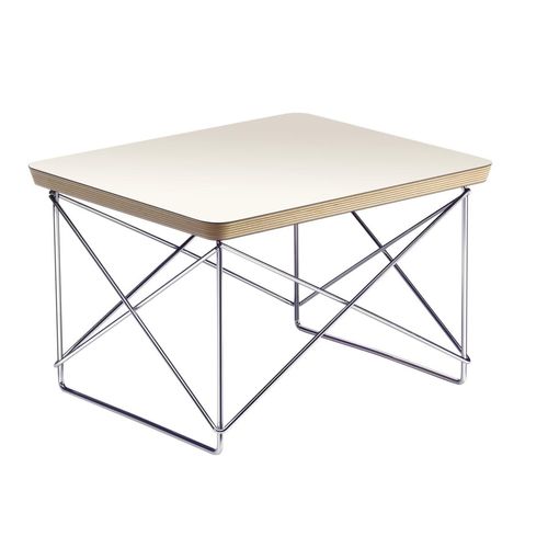 Vitra - Eames Occasional Table LTR, HPL weiss / Chrom