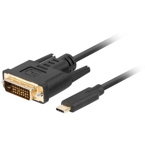 Lanberg - usb-c zu dvi-d kabel (24+1) männlich/männlich 0.5m schwarz