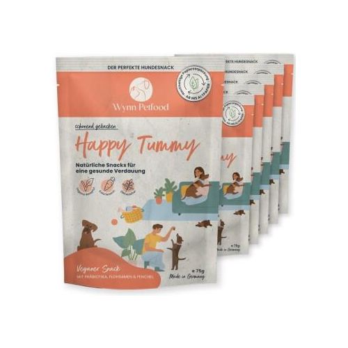 Wynn Petfood Happy Tummy Funktionssnacks für Magen & Darm 6 x 75g