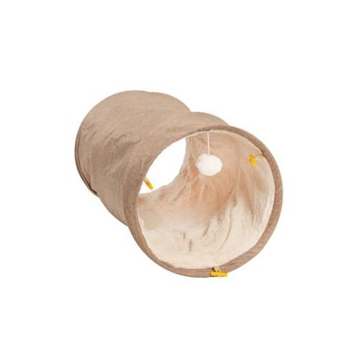 Canadian Cat Company Katzentunnel mit Kuschelfell beige