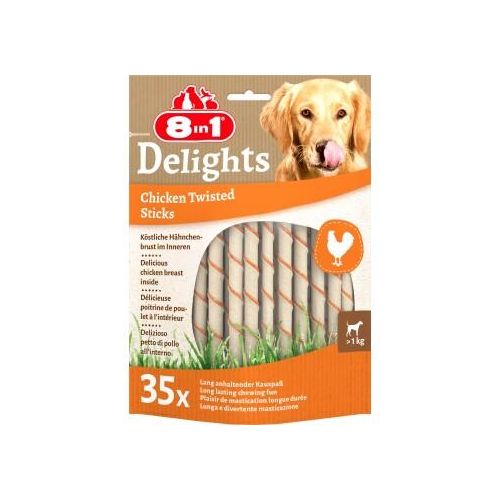 8in1 Delights Twisted Sticks Hähnchen 35 Stück