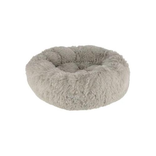 Kerbl Pet Kuschelbett Fluffy, Hellgrau, Rund, Ø60cmx18cm