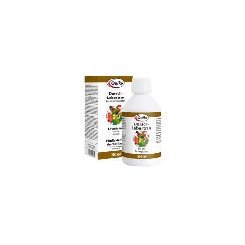 Quiko Dorsch-Lebertran 200 ml: Vitaminreiches Ergänzungsfuttermittel für Ziervögel