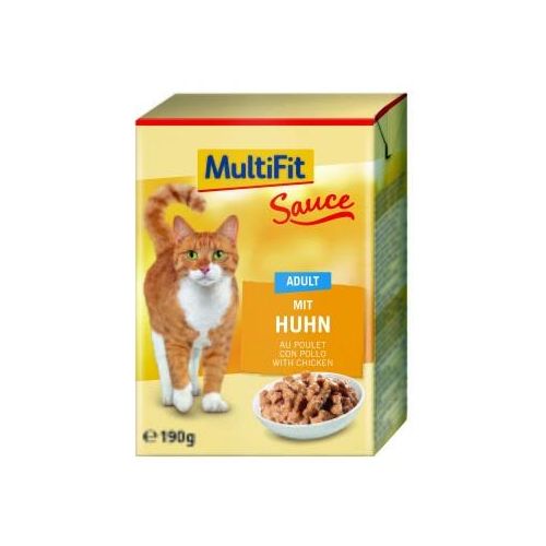 MultiFit Adult in Sauce 12x190g Mit Huhn
