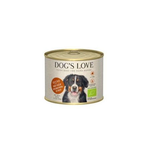 DOG'S LOVE BIO 6x200g Rind mit Reis, Apfel & Zucchini