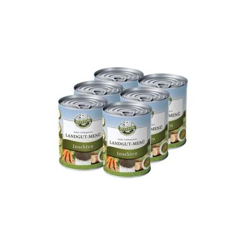 Bellfor Hundefutter Nass mit Insekten - Landgut-Menü - 6x800g