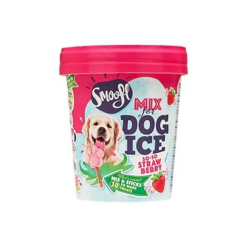 Smoofl Eis Mix für Hunde Erdbeere