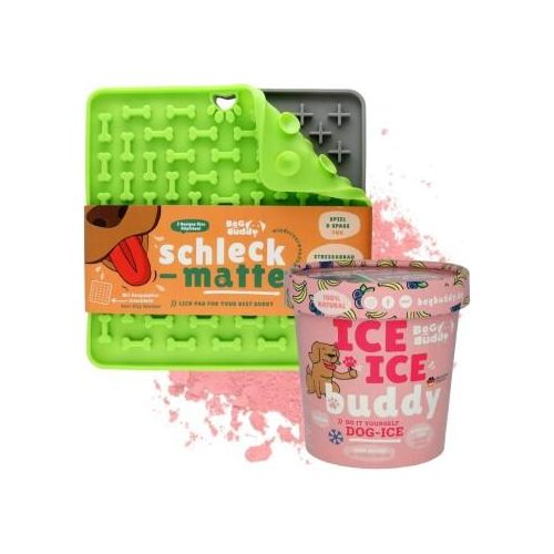 BeG Buddy Schleck-Kit, Leckmatte + Eis