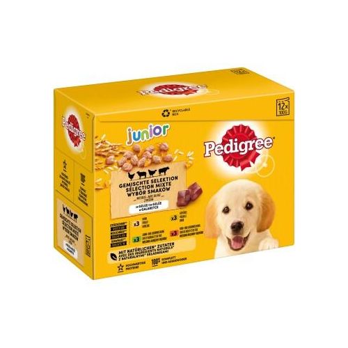 Pedigree Multipack Portionsbeutel Junior Gemischte Selektion in Gelee 12x100g